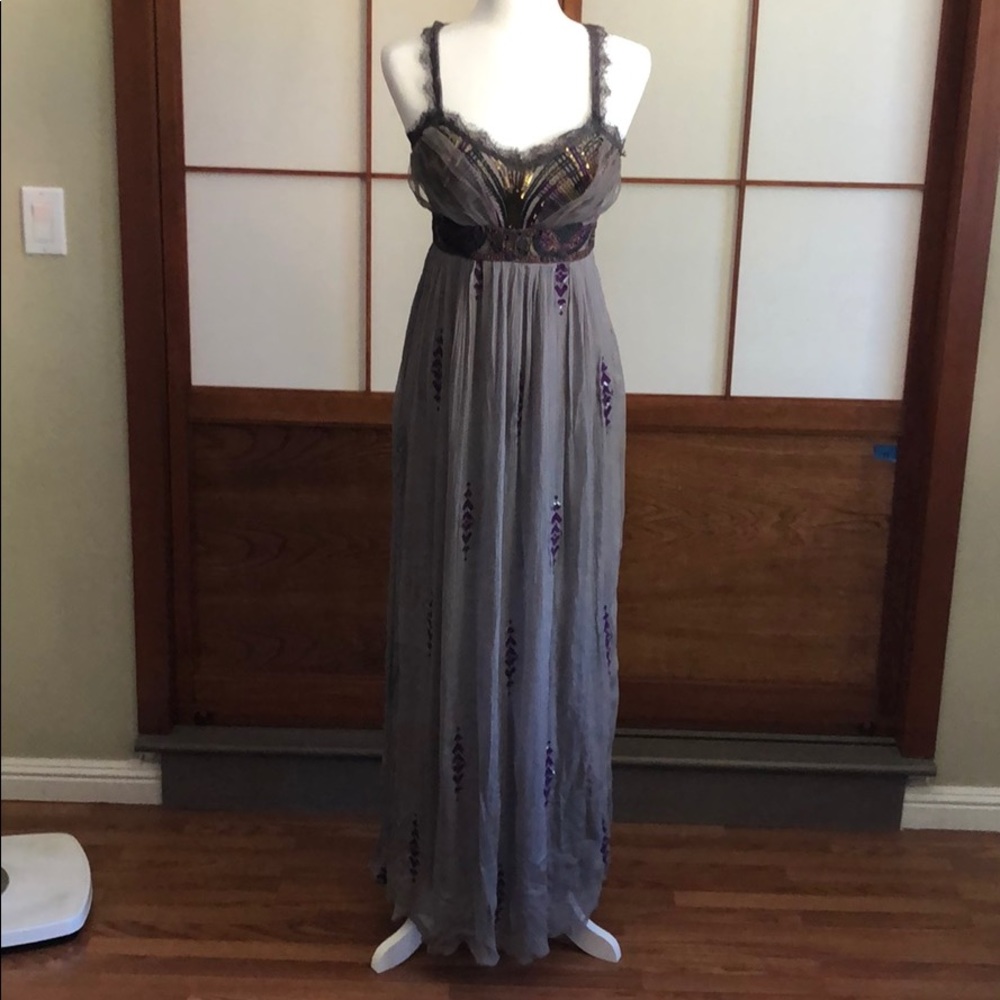 Free People Purple Embroidered Artemis Maxi Dress - Picture 3 of 10